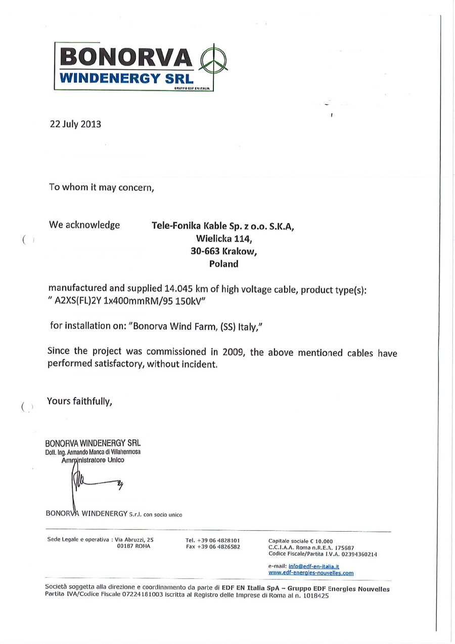 BONORVA - EDF