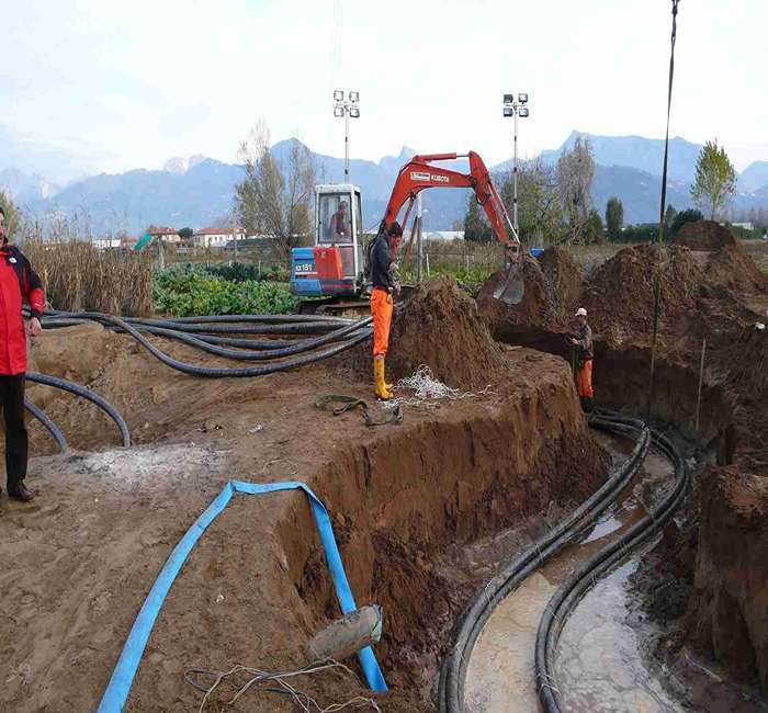 Installazione cavi XLPE alta tensione per EPC energia BBC Energy